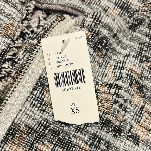 Dolan by Anthropologie Gray, White, Beige Knit Cardigan / Blazer Jacket size XS - Picture 4 of 16